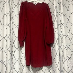 NWT women’s BB Dakota textured long sleeve shift minidress XL